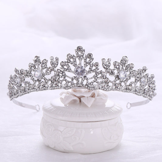 Tuanming Xinniang Crown European And American Hot Sale Crystal Zircon Crown Hairband Princess Birthday Rhinestone Crown Headdress top quality