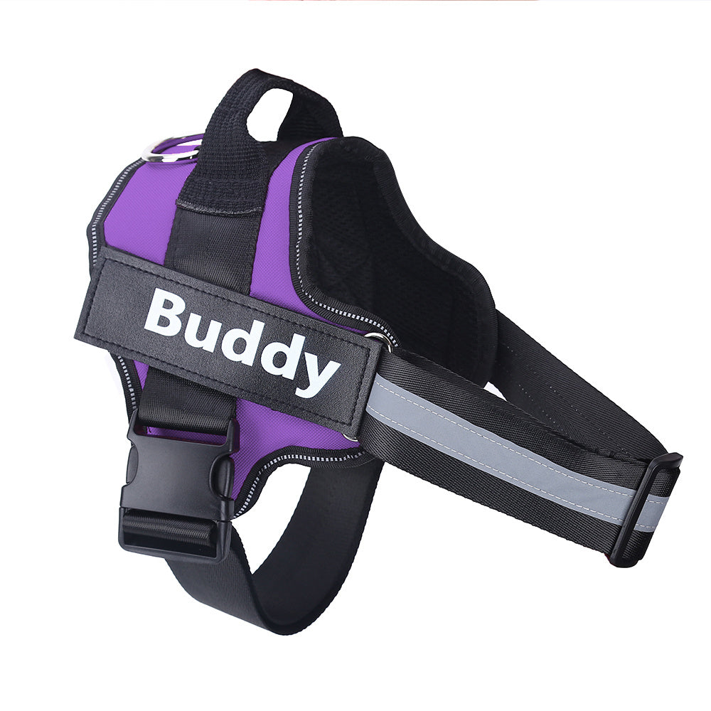 Original Dog Harness NO PULL Reflective Breathable Adjustable Pet Harness Vest For Small Large Dog Custom Patch Pet Supplies