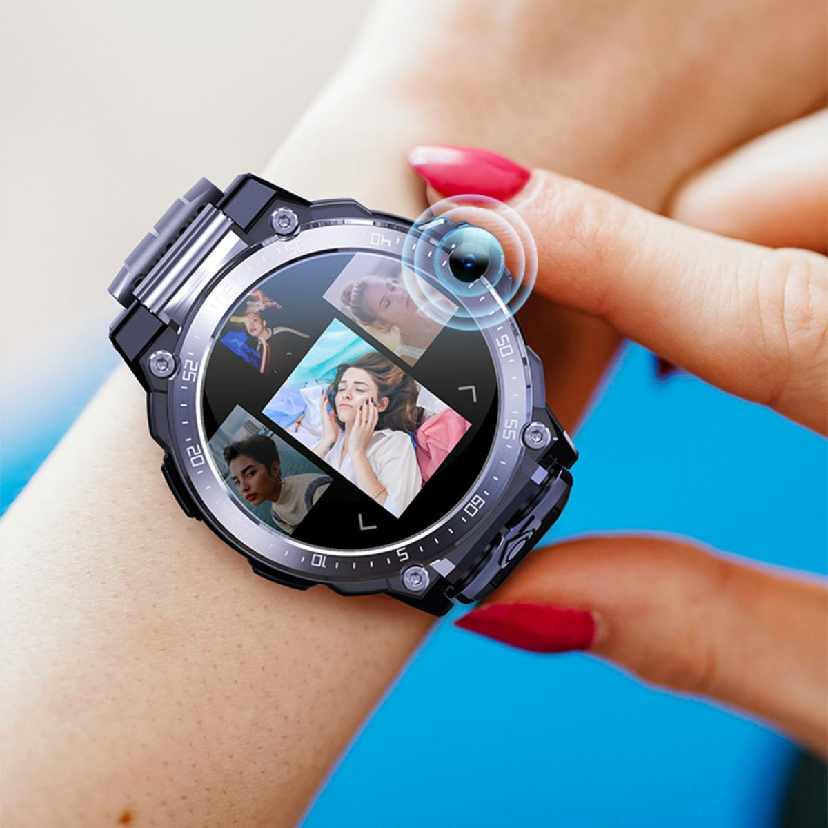 Smart Watch Heart Rate Blood Pressure Black Technology Bluetooth Headset