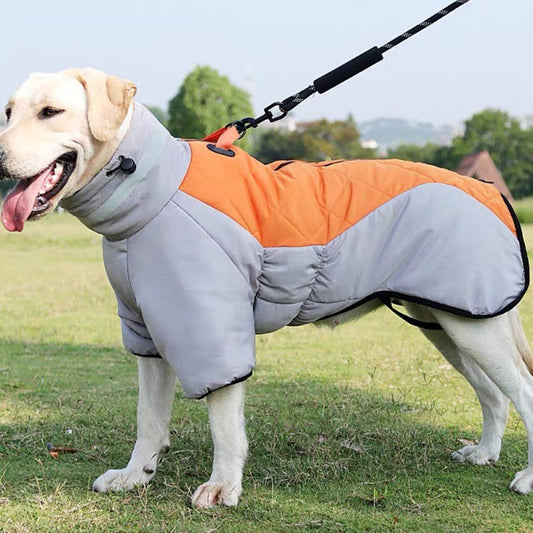 Winter Dog Coat Waterproof Pet Clothes For Medum Large Dogs Warm Thicken Dog Vest Custome Labrador Jacket