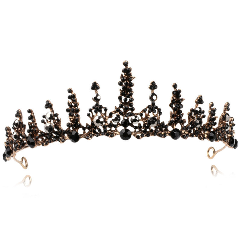 Original Crown Black Diamond Golden Crown Wedding Dress Top Quality